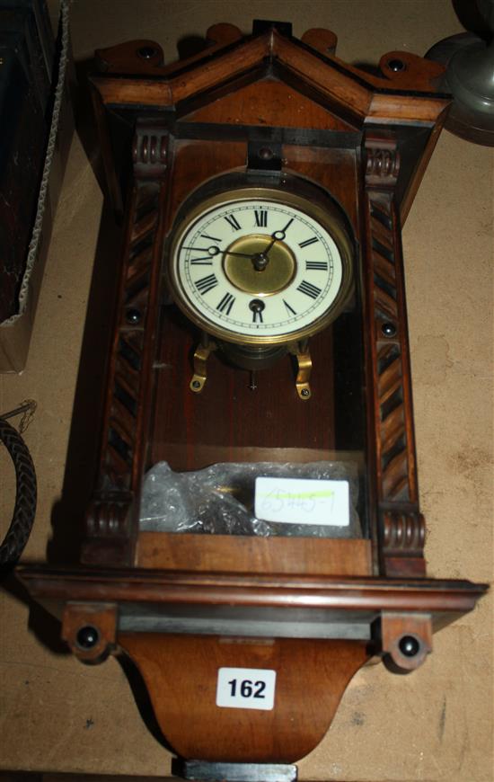 Walnut wall clock